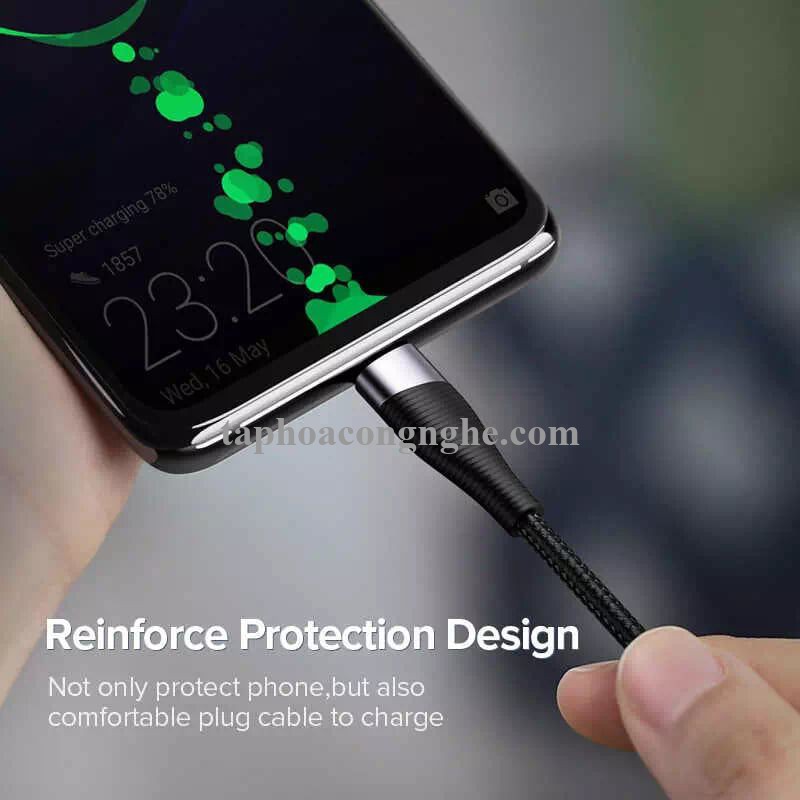 Ugreen 60204 0.5 Màu Xám Cáp USB-A sang Type C sạc nhanh ED022 30060204